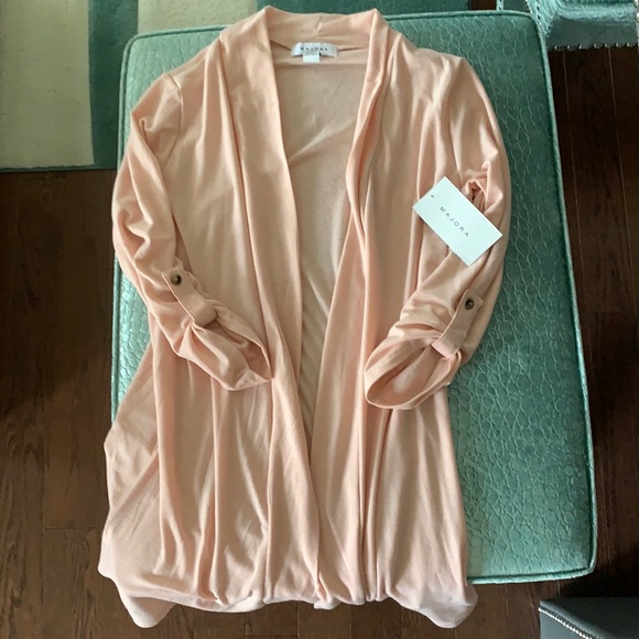 Pink 3/4 sleeve sweater/cardigan - Picture 1 of 4